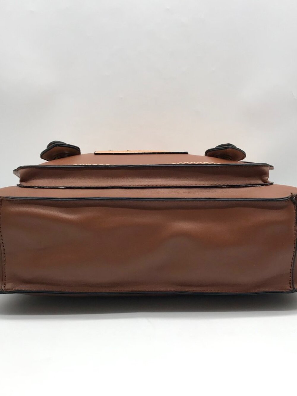 Move & Moda Brown Faux Leather Convertible Work Briefcase Crossbody - Picture 5 of 13